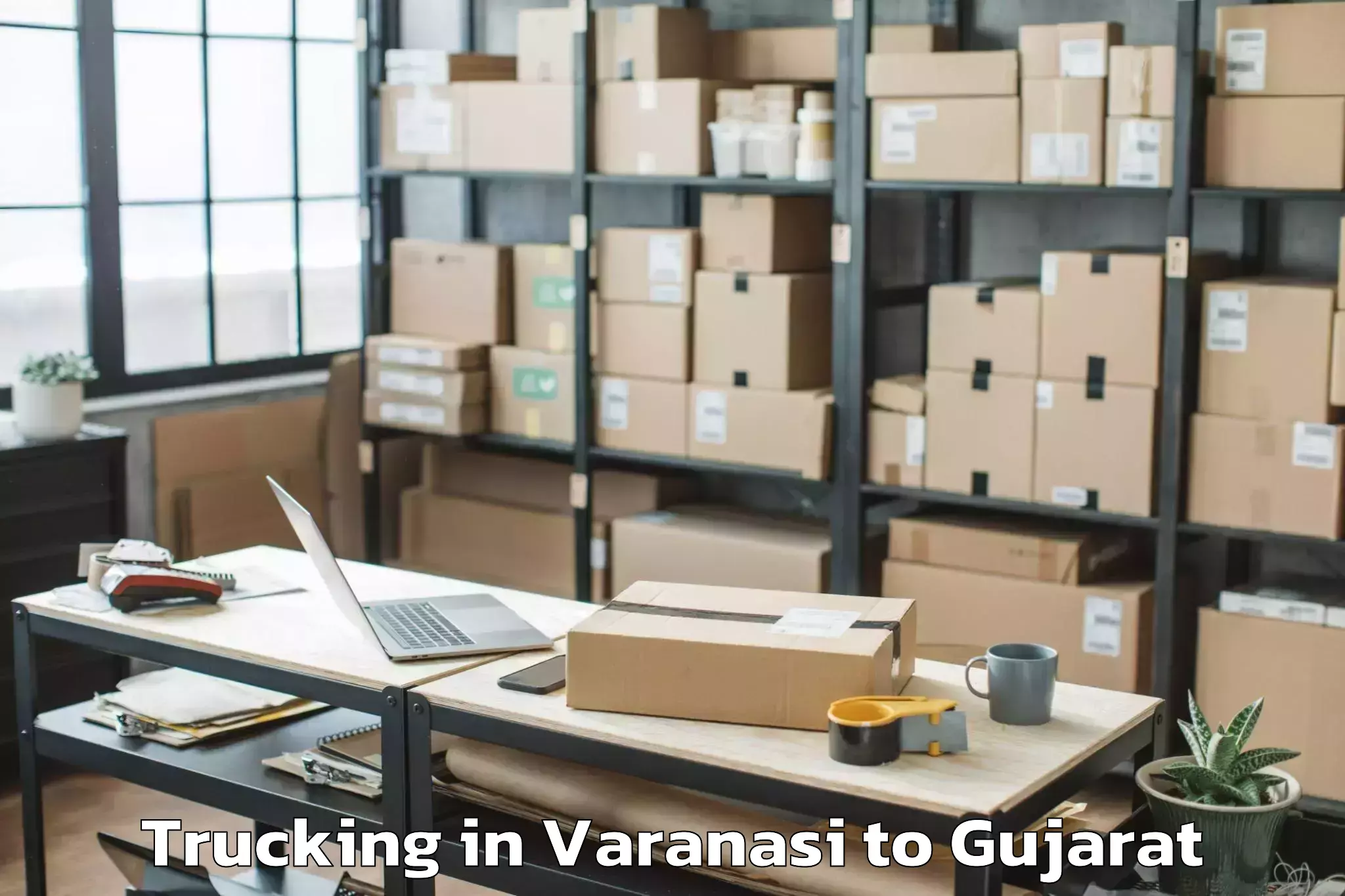 Quality Varanasi to Hazira Port Trucking